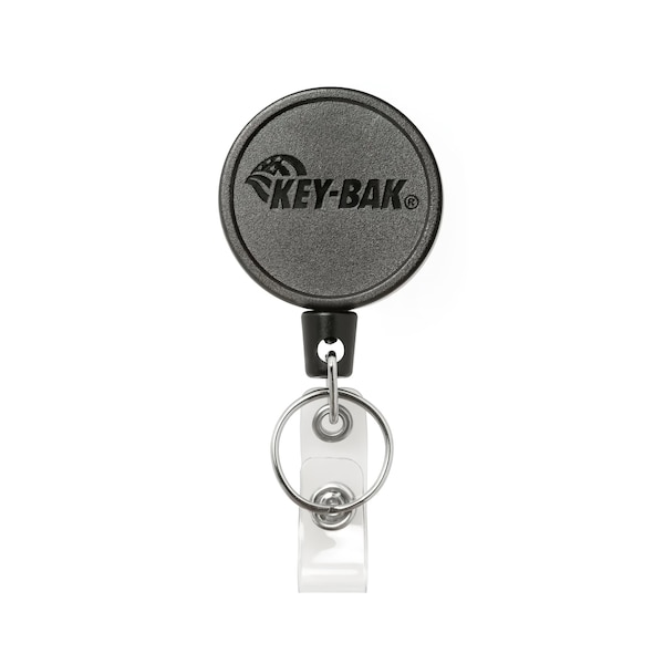 Key-Bak KEYBAK Mid6 Self Retracting Reel - 36 in. DuPont Kevlar Cord, Belt Clip, HC-ID Strap/Split Ring 0006-0804-H - main